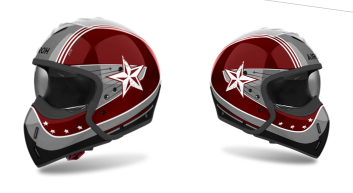 Helmet J110 Comman Burgundy Gloss